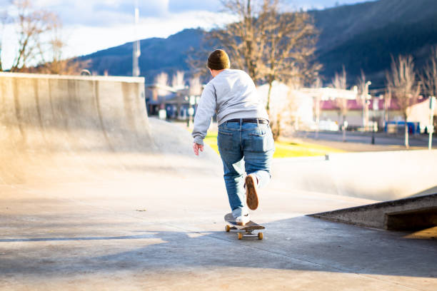 istock Young Man Skateboarding at the Skate Park 1088300804