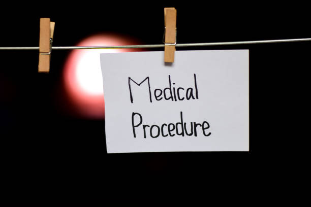 istock Medical Procedure handwriting on paper. 1088300984