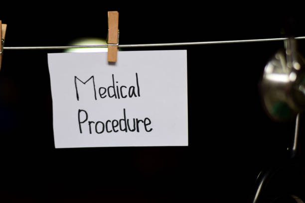istock Medical Procedure handwriting on paper. 1088300986