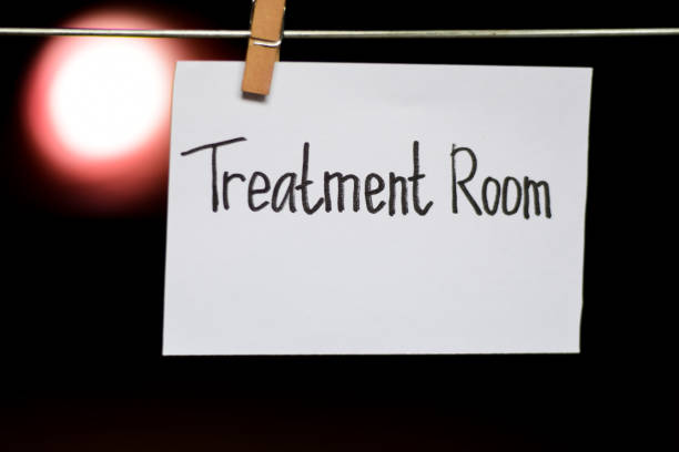 istock Treatment Room handwriting on paper. 1088302094