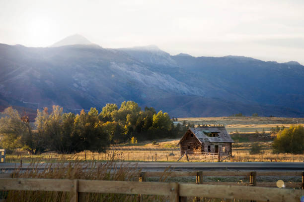 istock barn on a farm in the utah mountain range 1088302334