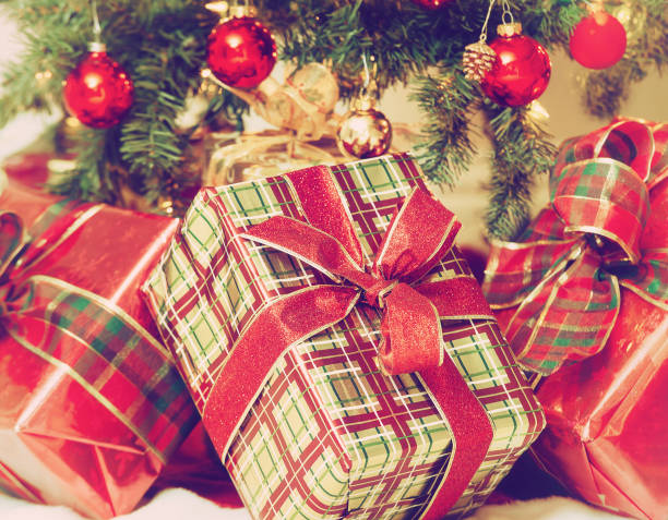 istock Close-up of Christmas presents under the tree 1088302448