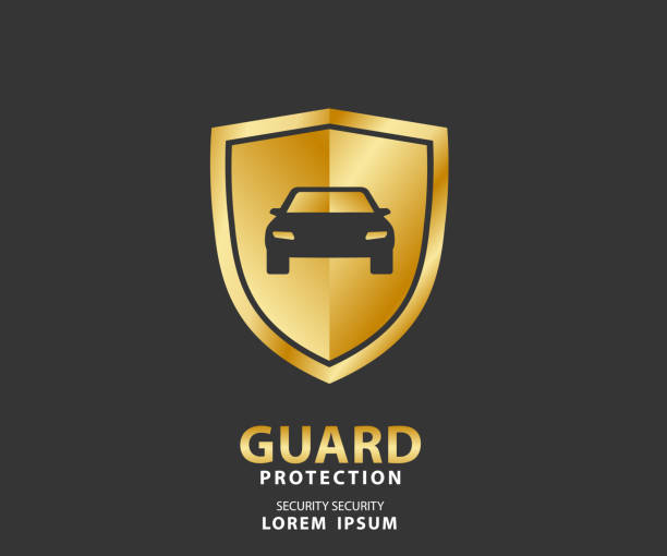 istock vehicle icon luxury shield, auto car gold guard insurance logo vector illustration 1088317666