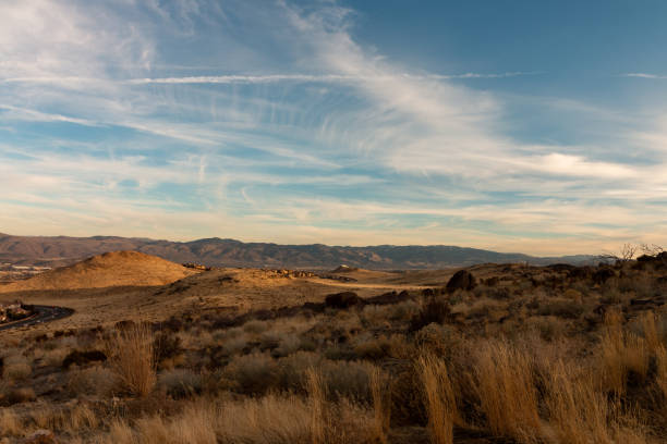 istock Sunset over the Reno desert landscape. 1088324054