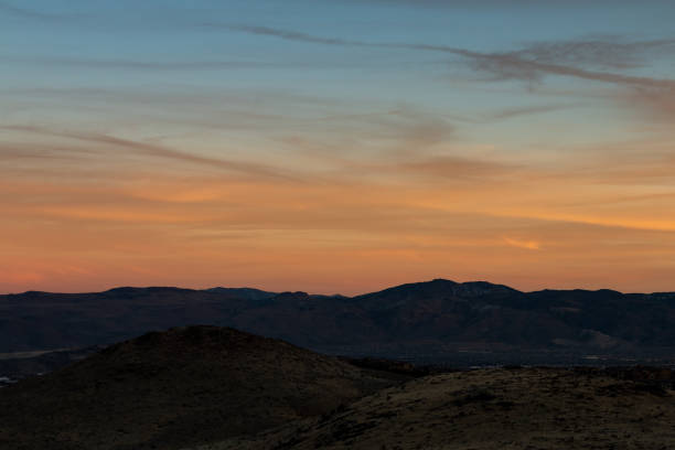 istock Sunset over the Reno desert landscape. 1088324152
