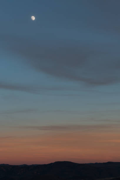 istock Moonrise over the Reno desert landscape. 1088324160