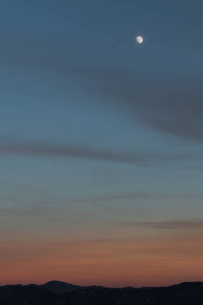 istock Moonrise over the Reno desert landscape. 1088324186