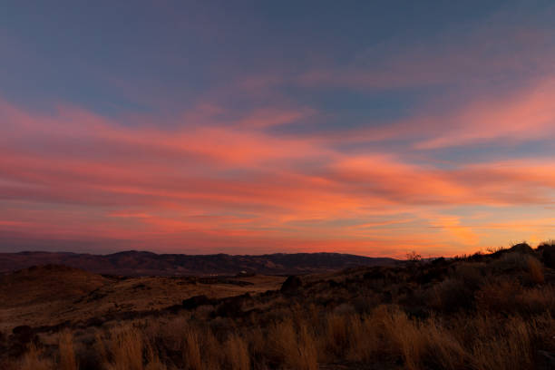 istock Sunset over the Reno desert landscape. 1088324290