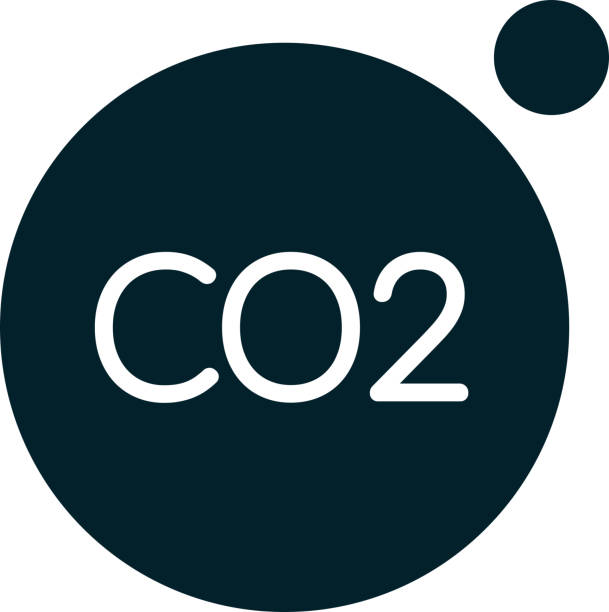 ilustraciones, imágenes clip art, dibujos animados e iconos de stock de emisiones de dióxido de carbono co2 - icono - c02