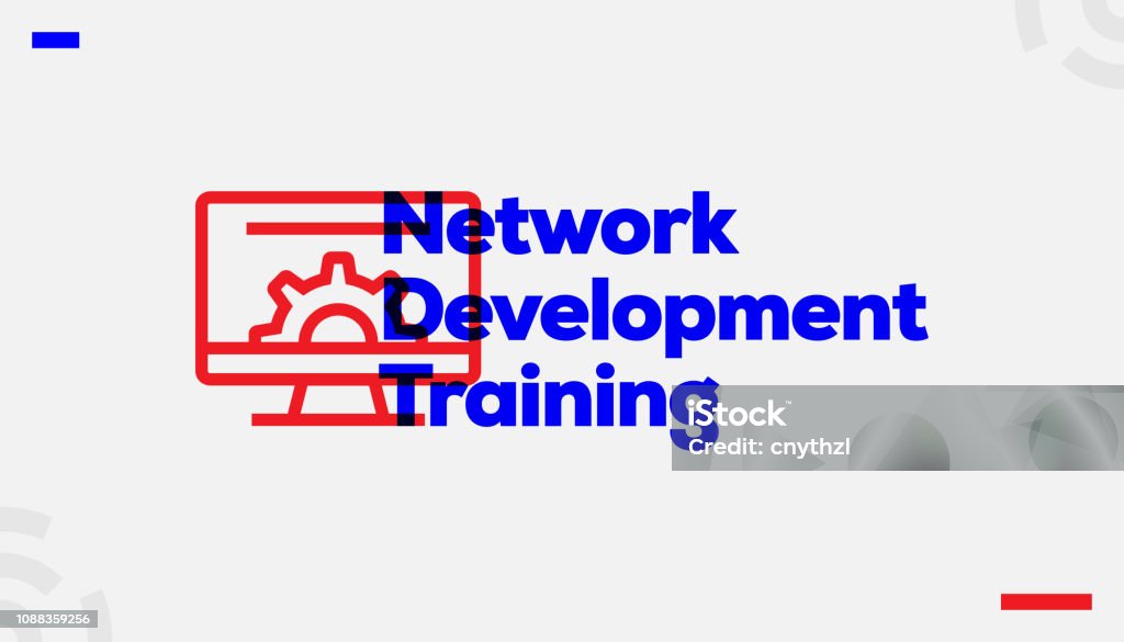 Network Development Training Concept Design Stock Illustration ...