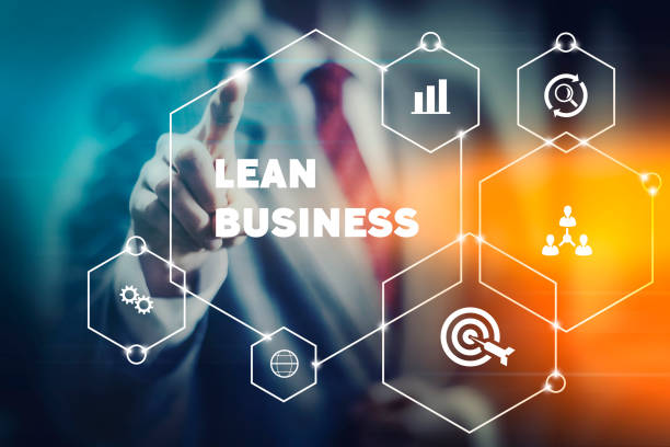 agile and lean business management - leaning imagens e fotografias de stock