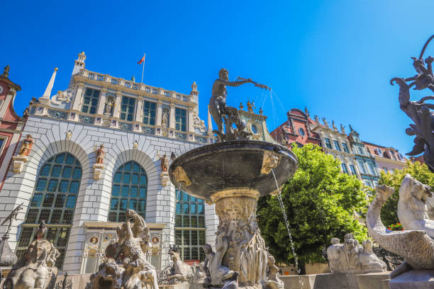 istock The Neptune fountain in Gdansk 1088367340