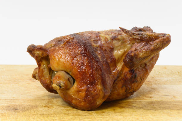 istock Roasted chicken on the chopping wood 1088368458