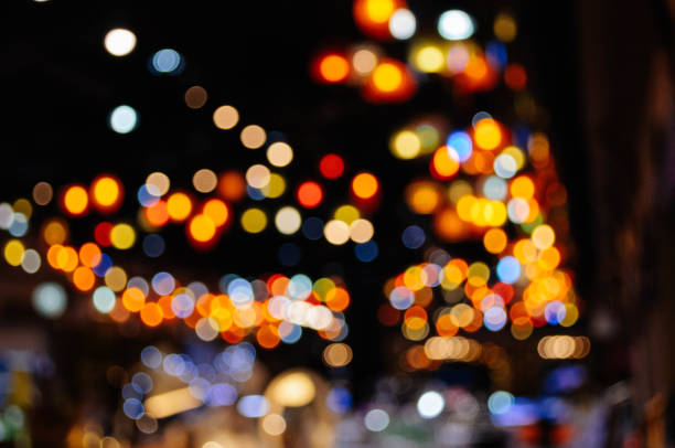 istock Abstract bokeh light from bulb in the city at midnight 1088368898