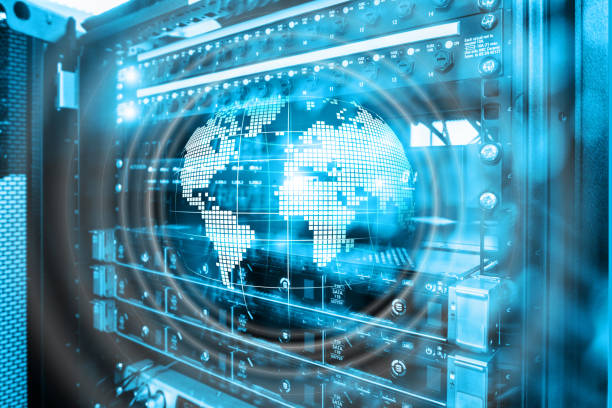 istock Planet Earth Hologram Globe Global communication World Wide Business concept. 1088376708