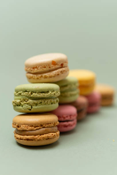 istock Vintage pastel colored French macaroons or macarons 1088381164