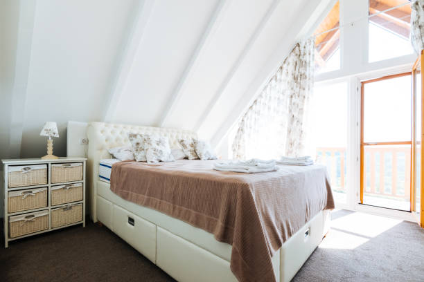 istock Modern Nordic style sleeping room 1088386190