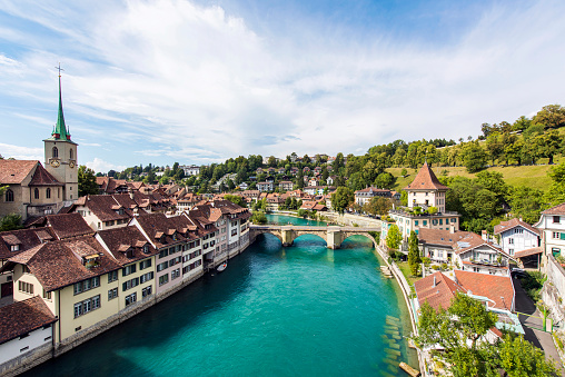 Vista del casco antiguo de Berna en Suiza photo