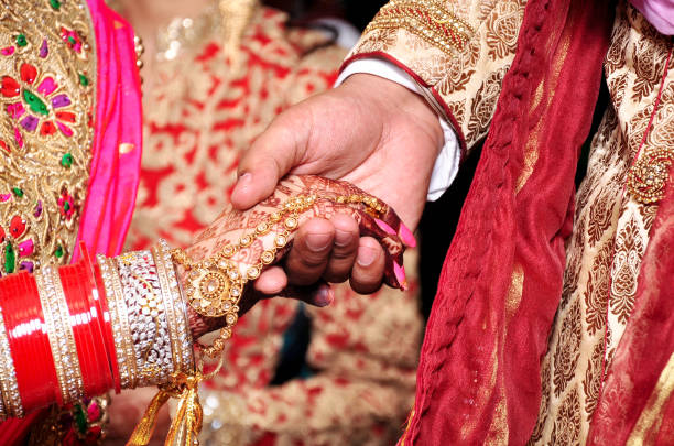 istock Bride & Groom Hand' Together in Indian Wedding 1088397116