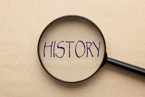 Focus on History Magnifying glass focusing on HISTORY word. Business concept history stock pictures, royalty-free photos & images