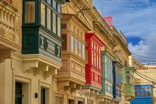 istock Traditional Colourful Maltese Houses 1088404196