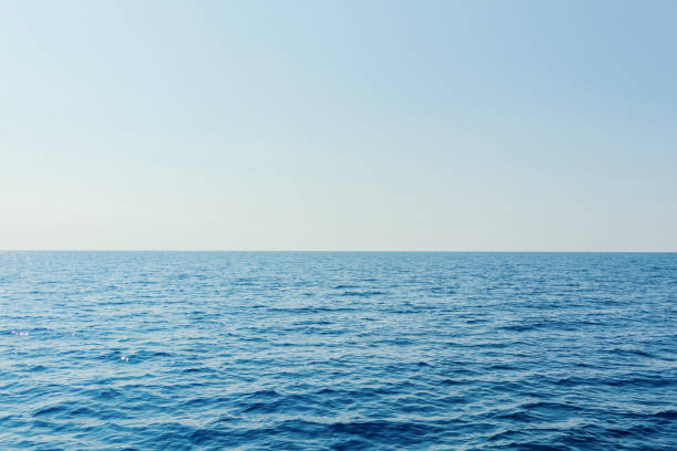 istock Blue sea and clear sky. Caribbean sea. 1088409038