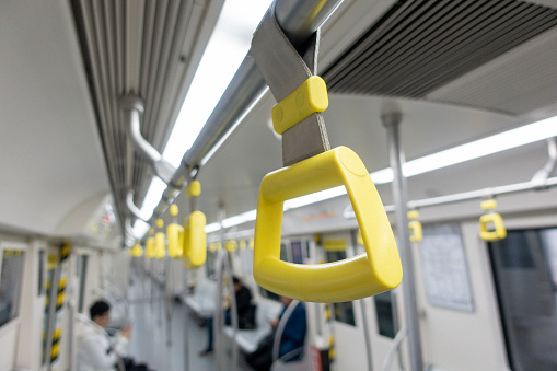 Hanging straps in Subway