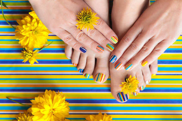 Toe Nail Art Stock Photos, Pictures & Royalty-Free Images - iStock