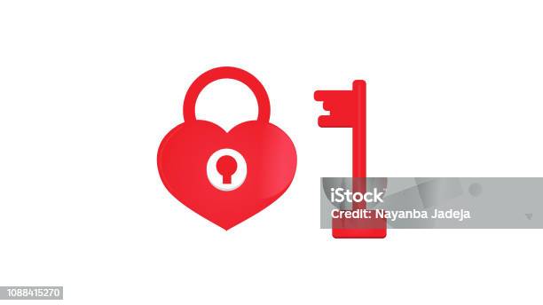 Love Lock Icon Stock Illustration - Download Image Now - Heart Shape, Icon Symbol, Locker