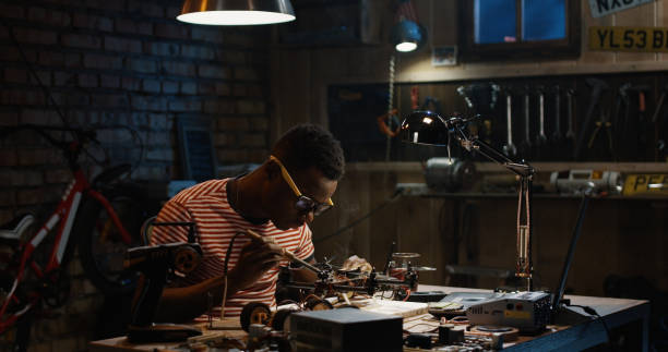 istock Man repairing a drone 1088420864