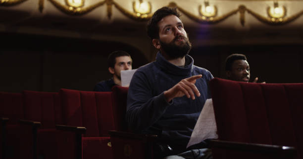 istock Actor rehearsing in the theater 1088421840
