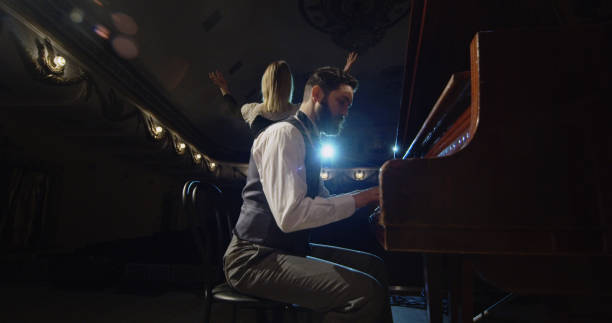 istock Musician playing on a theater stage 1088421884