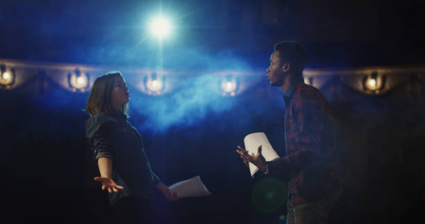 istock Actors rehearsing a scene in a theater 1088421906