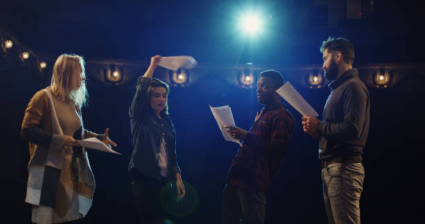 istock Actors arguing during rehearsal in a theater 1088421976