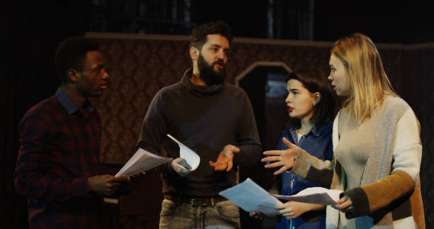 istock Actors arguing during rehearsal in a theater 1088421978