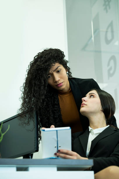 istock Office companions design proposal on their tablet 1088443086