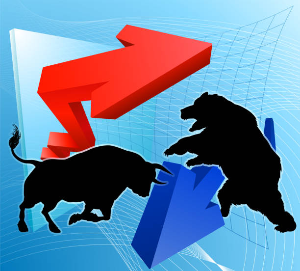 istock Bears Versus Bulls Stock Market Concept 1088446118