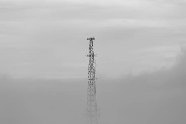 Heavy Fog over a Cell Tower.