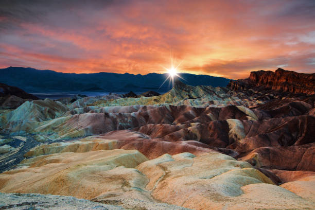 istock Sunrise on Zabriski in the Death valley 1088450116