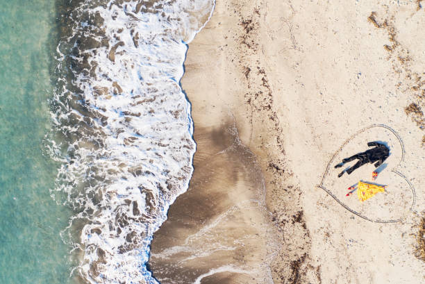 istock Valentine's Day on the Beach. Copy Space. 1088455348