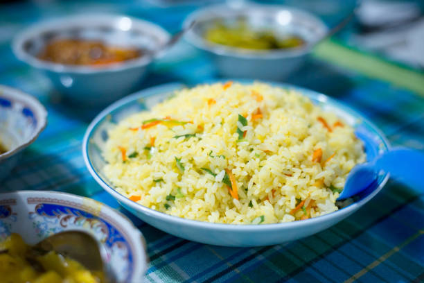 istock Typical Sri Lankan food rice and curry. Asian dinner or lunch. 1088459132