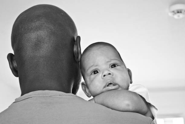 istock Looking over the shoulder. Black and white 1088485850