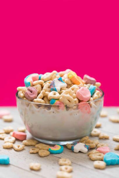 istock Marshmallow Cereal in a Clear Bowl with Milk 1088498144
