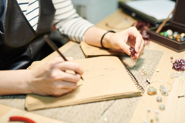 istock Artist Creating Jewelry Closeup 1088505516