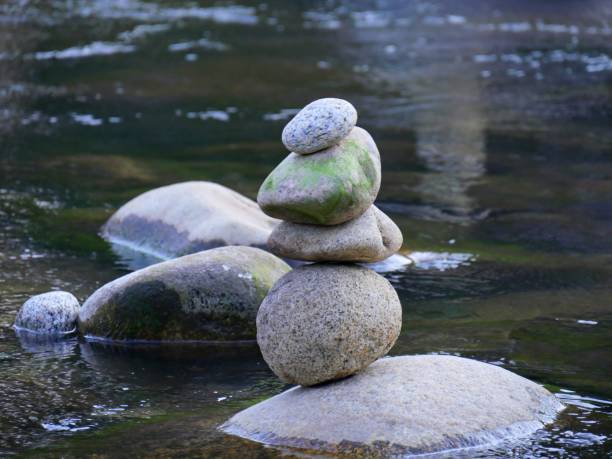 istock Artistic piles of stones 1088509348