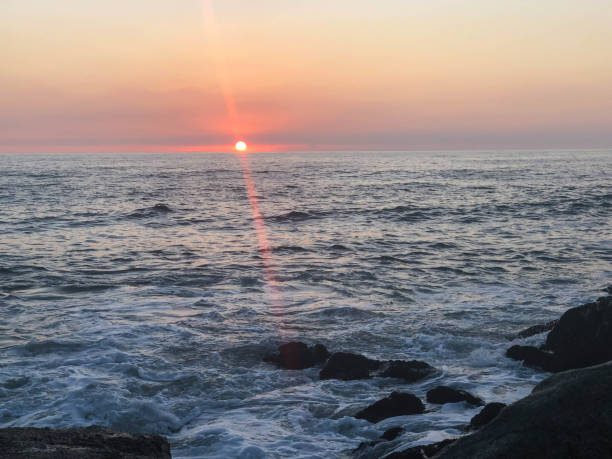 istock Waves crash on the rocks in Venice Beach, CA at sunset 1088511016