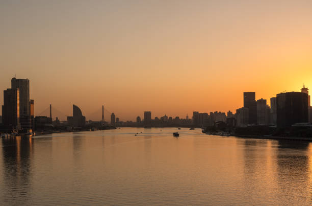 istock Sunrise over Huangpu river in Shanghai 1088511182