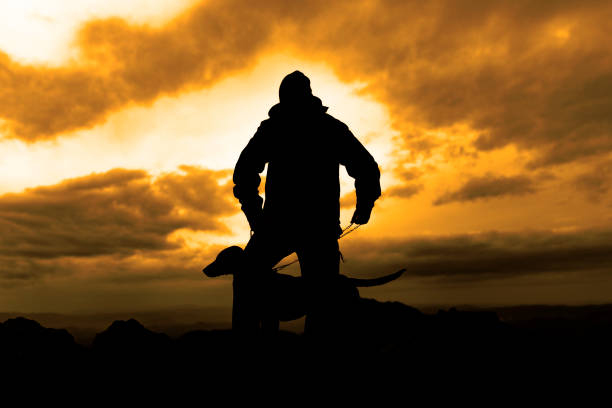 Adventures on the  friends hiking with dog