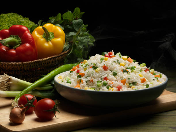 istock Sweet Corn, red bell pepper, green peas delicious healthy Risot 1088523238