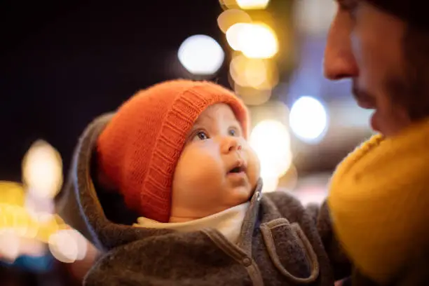 Photo of Baby and father